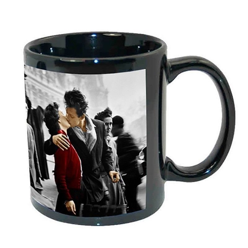 Taza personalizada con fotos negra